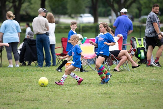 soccer practice with friends