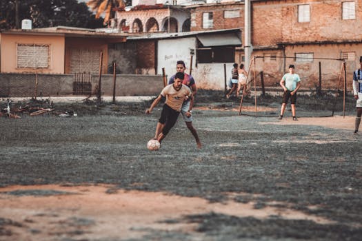 youth soccer players engaging in practice drills