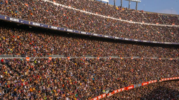 fans celebrating together in the stadium
