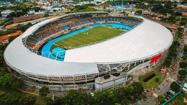 modern soccer match scenario
