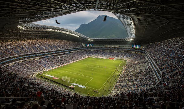 Historic soccer match with fans cheering